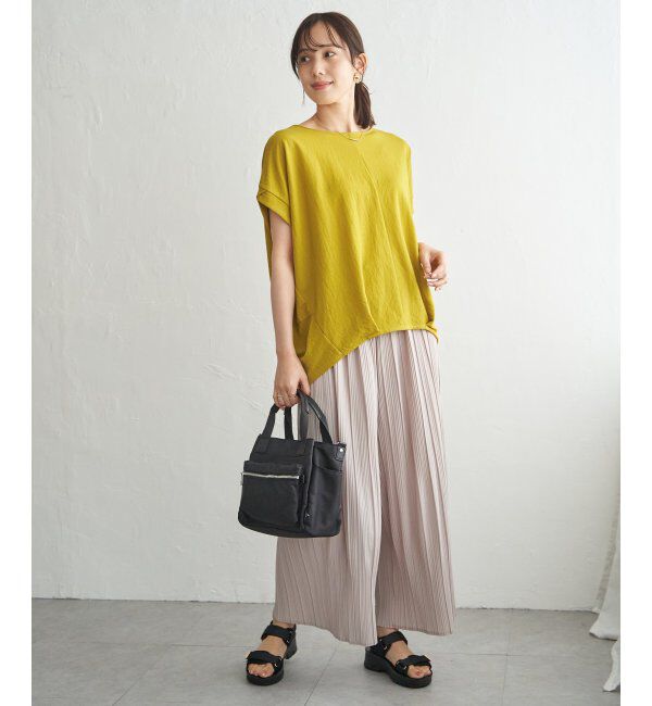 ikka「【接触冷感】鹿の子センターシームタックプルオーバー」|その他|