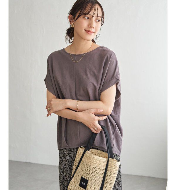 ikka「【接触冷感】鹿の子センターシームタックプルオーバー」|その他|コーヒー
