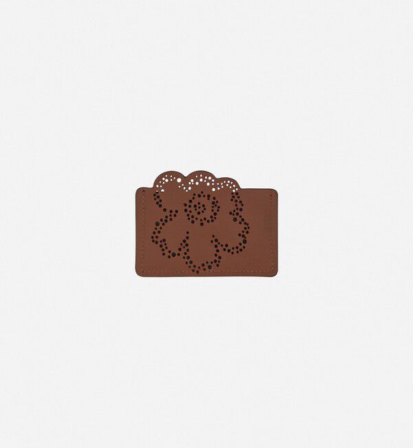 Marimekko「Imprint Card Holder Unikko」|その他|ブラウン