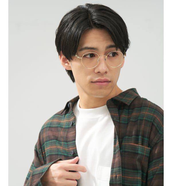  「ボストン型 メガネ | 中顔面短縮みえメガネ ラバーテンプル 伊達メガネ Zoff｜FASHION レンズ交換券付」|メガネ|