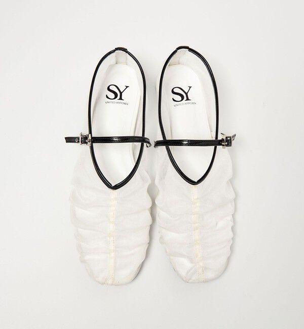 ODETTE E ODILE「＜SY＞シースルーギャザーベルトフラット10&uarr;」|パンプス|
