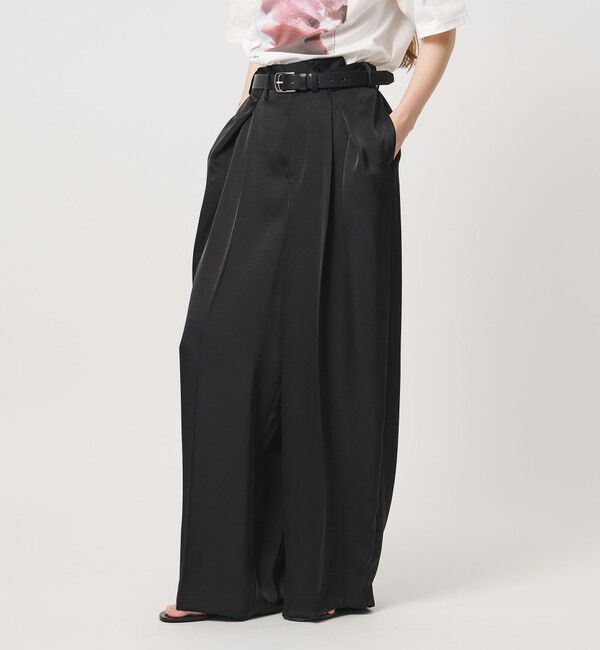 AEWEN MATOPH「＜AEWEN MATOPH＞サテンインタックパンツ ‐ ウォッシャブル - 」|その他|