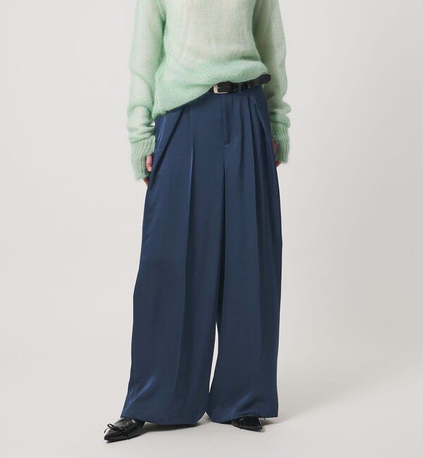 AEWEN MATOPH「＜AEWEN MATOPH＞サテンインタックパンツ ‐ ウォッシャブル - 」|その他|