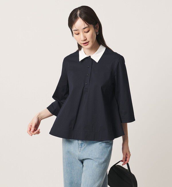 UNITED ARROWS「トリコット テントライン ポロシャツ」|Tシャツ・カットソー|
