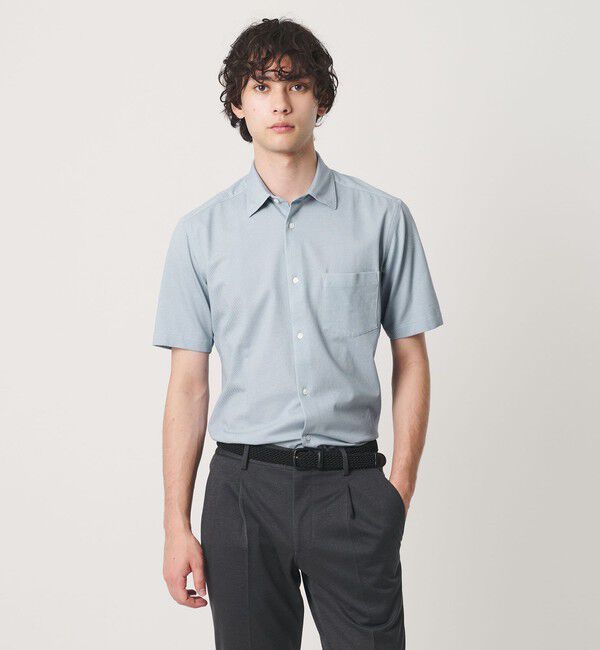 UNITED ARROWS「ロイヤルオックス ショートスリーブ セミワイドカラーシャツ  COMFORT EASY―MODEL 抗菌防臭」|シャツ・ブラウス|