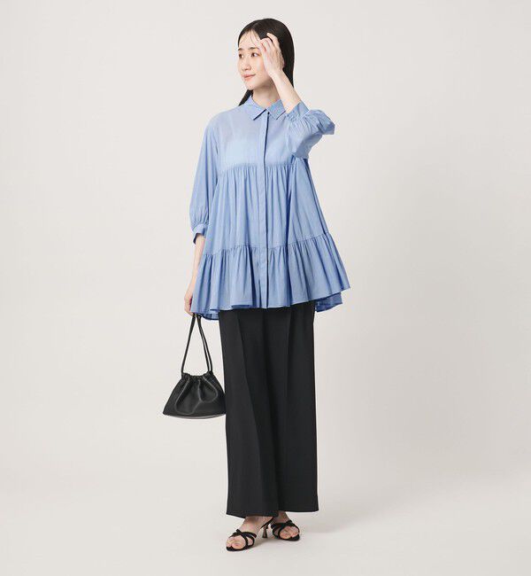 UNITED ARROWS「ボイル ティアード チュニック」|シャツ・ブラウス|