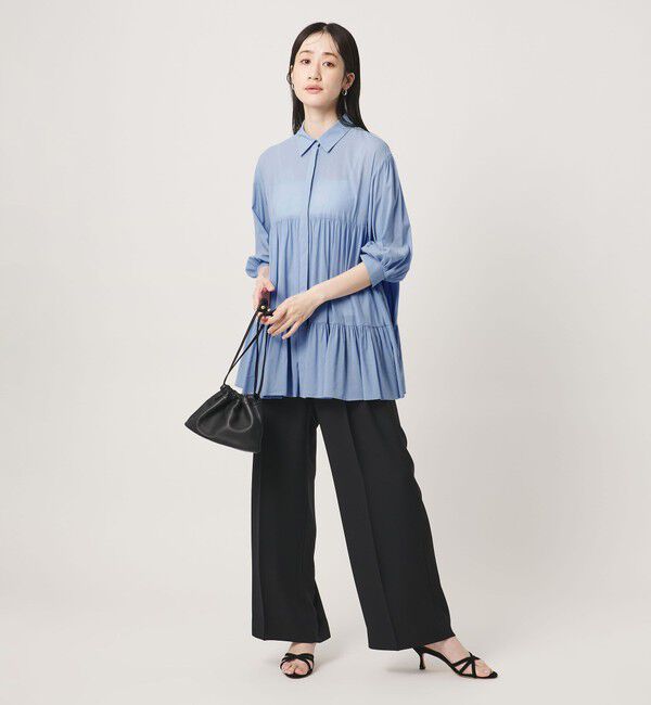 UNITED ARROWS「ボイル ティアード チュニック」|シャツ・ブラウス|