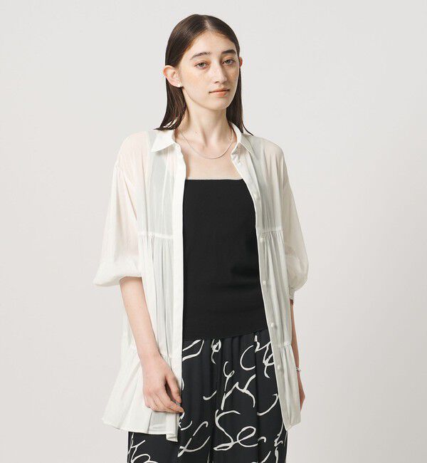 UNITED ARROWS「ボイル ティアード チュニック」|シャツ・ブラウス|