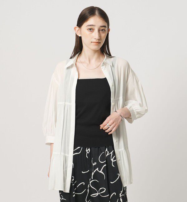 UNITED ARROWS「ボイル ティアード チュニック」|シャツ・ブラウス|