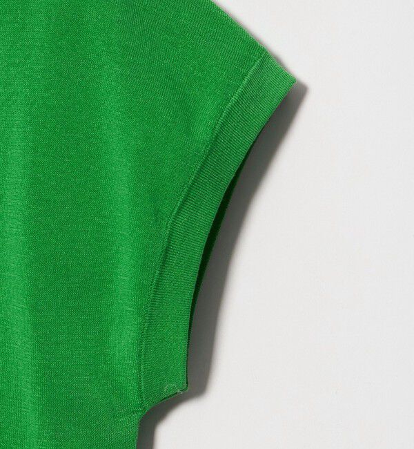 UNITED ARROWS「ミニハイネック フレンチスリーブ ニット -ウォッシャブル-」|ニット・セーター|