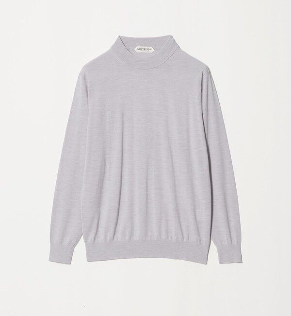 UNITED ARROWS「＜SOVEREIGN＞ハイゲージ モックネック ニット」|ニット・セーター|LT.GRAY