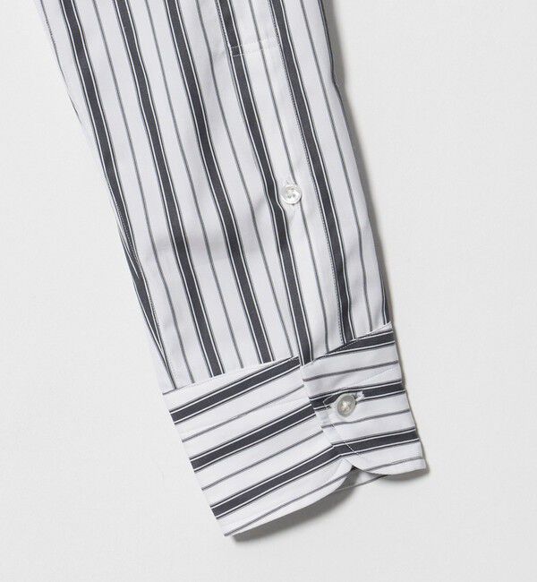 UNITED ARROWS「THOMAS MASON オルタネイトストライプ ショートポイント レギュラーカラーシャツ」|シャツ・ブラウス|