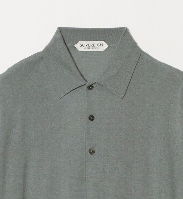 UNITED ARROWS「＜SOVEREIGN＞ ハイゲージ ニット ポロシャツ」|ニット・セーター|