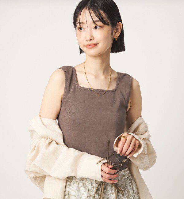 UNITED ARROWS green label relaxing「デコルテ フライス タンクトップ 抗菌」|タンクトップ|MOCA
