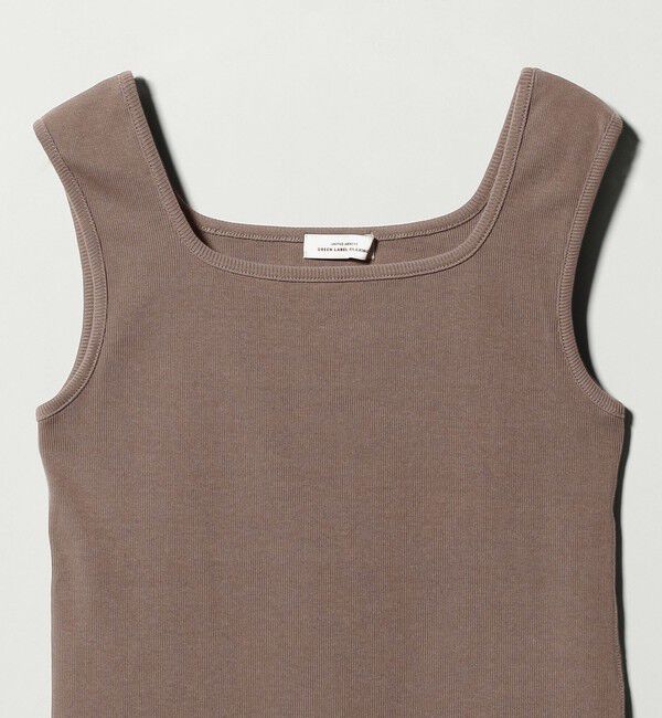 UNITED ARROWS green label relaxing「デコルテ フライス タンクトップ 抗菌」|タンクトップ|
