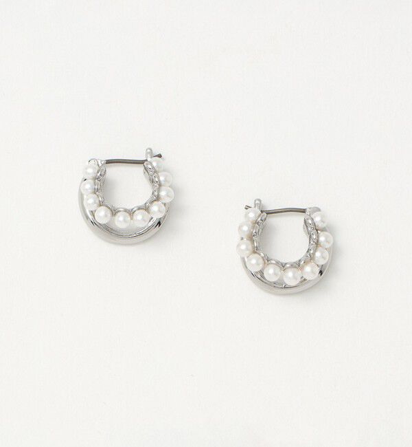 UNITED ARROWS green label relaxing「 コンビ ダブルライン ピアス」|ピアス|SILVER