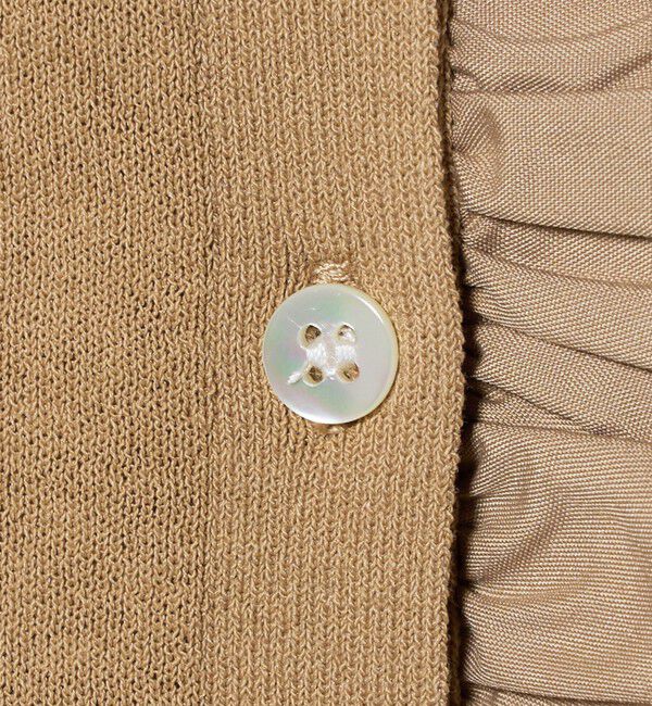 UNITED ARROWS green label relaxing「フリル ショートスリーブ ニット カーディガン」|カーディガン|