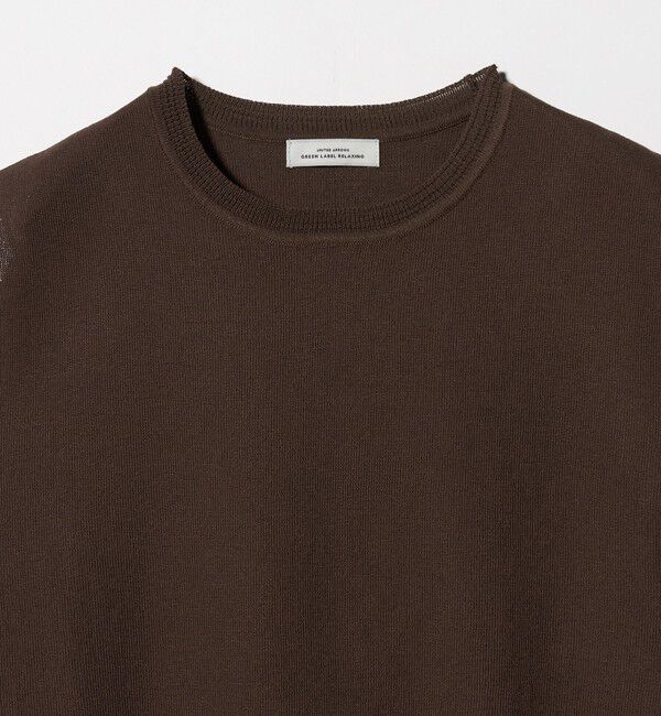 UNITED ARROWS green label relaxing「ブライトシアー ノースリーブ ニット」|ニット・セーター|