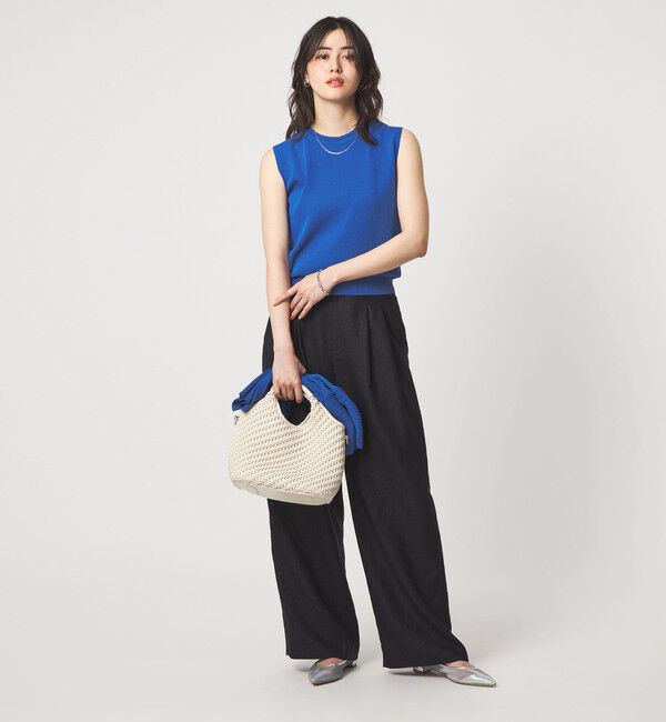 UNITED ARROWS green label relaxing「ブライトシアー ノースリーブ ニット」|ニット・セーター|