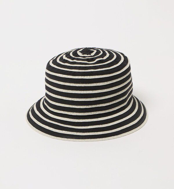 UNITED ARROWS green label relaxing「＜GRILLO＞ボーダー ハット」|ハット|BLACK