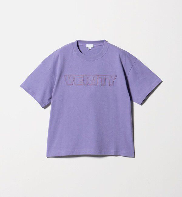 UNITED ARROWS green label relaxing「ロゴ アップリケ Tシャツ / キッズ 140cm-160cm」|Tシャツ・カットソー|PURPLE