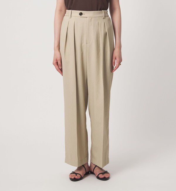 UNITED ARROWS green label relaxing「［size SHORT/TALLあり］2タック ワイド パンツ UVカット 接触冷感 吸水速乾」|その他|