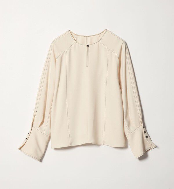 EMMEL REFINES「＜EMMEL REFINES＞EM ハイショク ステッチ 2WAY ブラウス」|シャツ・ブラウス|OFF WHITE