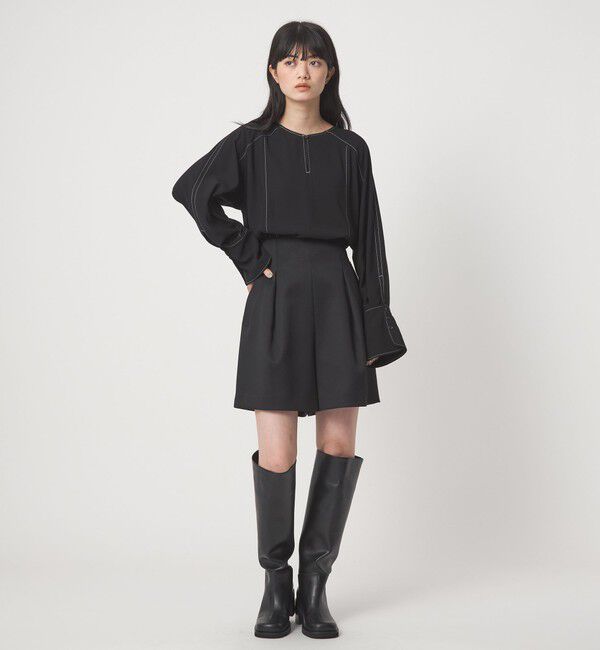 EMMEL REFINES「＜EMMEL REFINES＞EM ハイショク ステッチ 2WAY ブラウス」|シャツ・ブラウス|