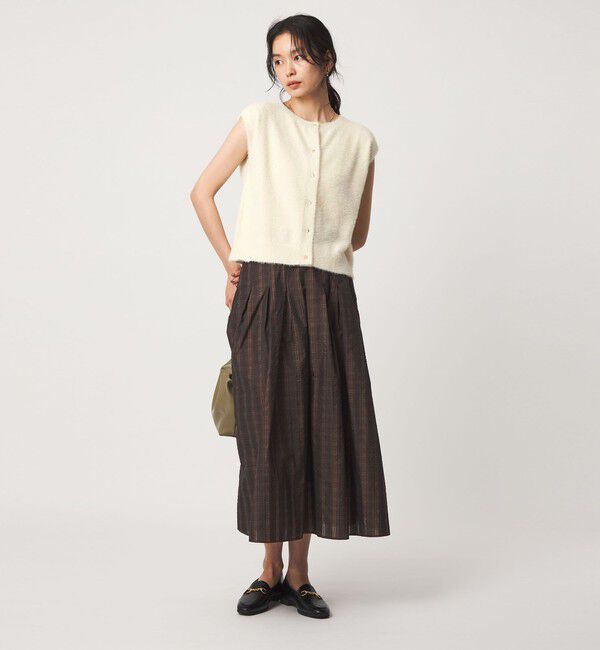 UNITED ARROWS green label relaxing「フラッフフェザー 2WAY フレンチスリーブ ニット」|ニット・セーター|