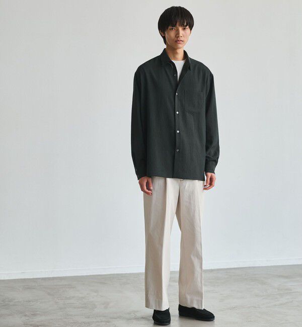 UNITED ARROWS green label relaxing「ワッシャー ポプリン ボックス レギュラー カラー 長袖 シャツ」|シャツ・ブラウス|