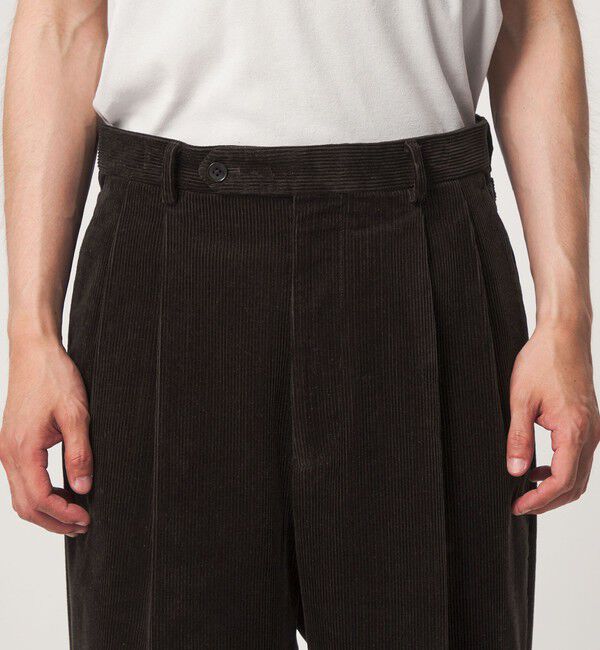 UNITED ARROWS green label relaxing「FINE BASIC スビン コーデュロイ スラックス W4」|チノ|
