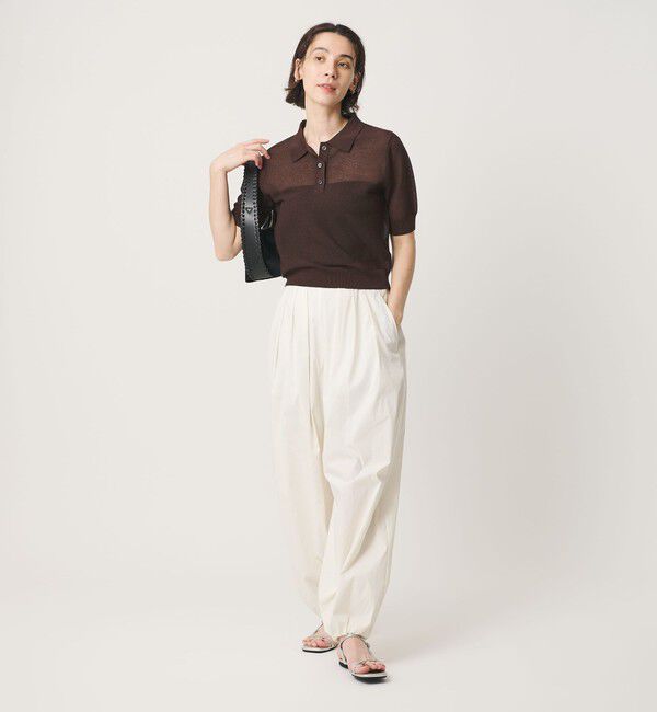 BEAUTY&YOUTH UNITED ARROWS「メッシュ ポロニット プルオーバー ウォッシャブル」|ニット・セーター|