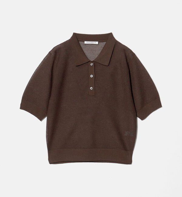 BEAUTY&YOUTH UNITED ARROWS「メッシュ ポロニット プルオーバー ウォッシャブル」|ニット・セーター|