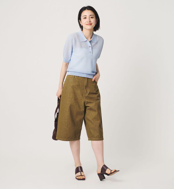 BEAUTY&YOUTH UNITED ARROWS「メッシュ ポロニット プルオーバー ウォッシャブル」|ニット・セーター|