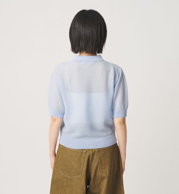 BEAUTY&YOUTH UNITED ARROWS「メッシュ ポロニット プルオーバー ウォッシャブル」|ニット・セーター|