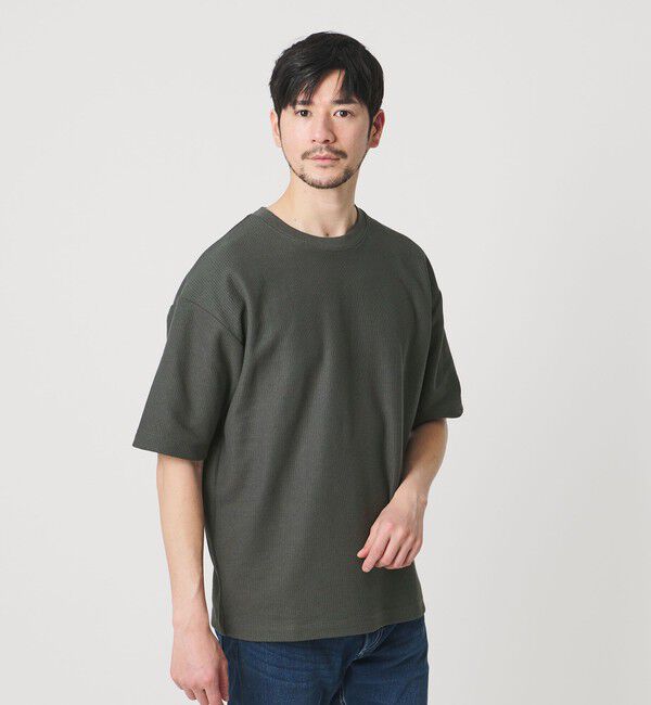 BEAUTY&YOUTH UNITED ARROWS「【WEB限定 WARDROBE SMART】エアリー カノコ カットソー	【抗菌防臭・UVカット】」|Tシャツ・カットソー|