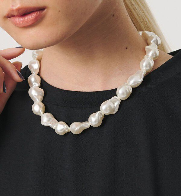 BEAUTY&YOUTH UNITED ARROWS「バロックパールモチーフ ネックレス」|ネックレス|