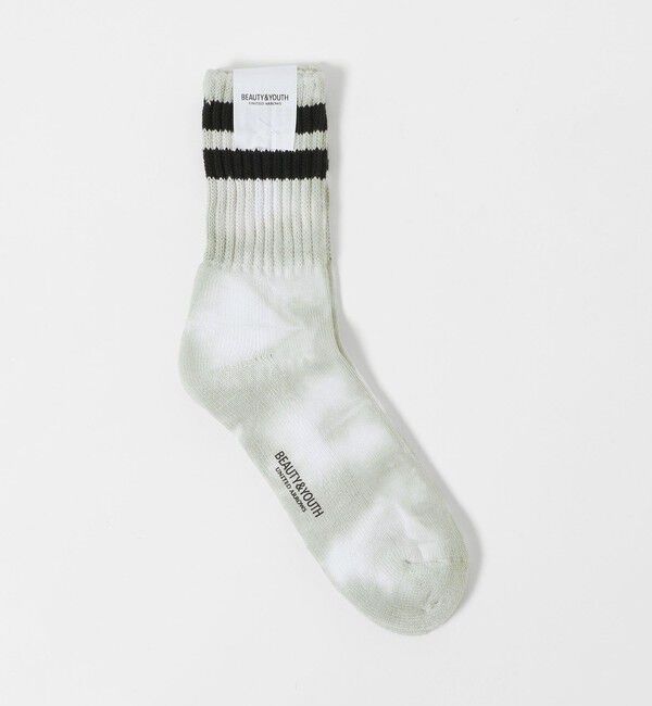 BEAUTY&YOUTH UNITED ARROWS「2ライン パイル クルー タイダイ ソックス」|ソックス|その他2