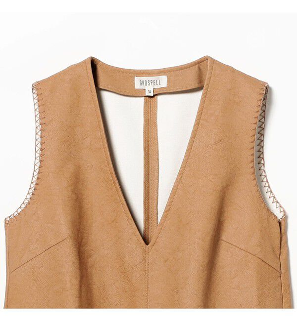 Ray BEAMS 「GHOSPELL / Camila Faux Leather Mini Dress」|ワンピース|
