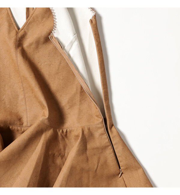 Ray BEAMS 「GHOSPELL / Camila Faux Leather Mini Dress」|ワンピース|