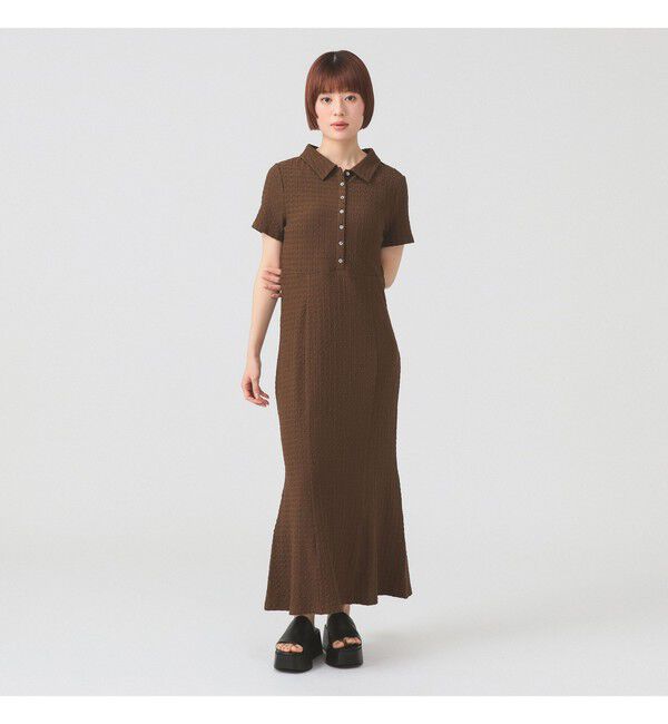 Ray BEAMS 「カット ジャカード マーメイド ワンピース」|ワンピース|BROWN