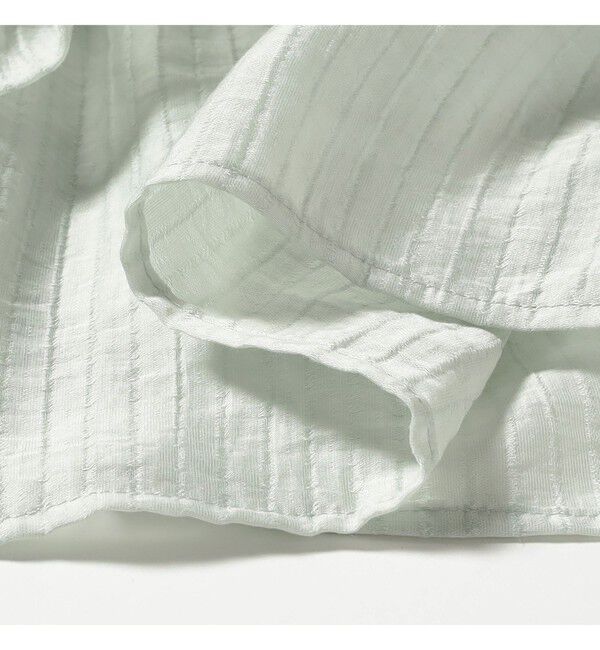 Ray BEAMS 「ラッフル ティアード Vネック フレンチスリーブ」|シャツ・ブラウス|