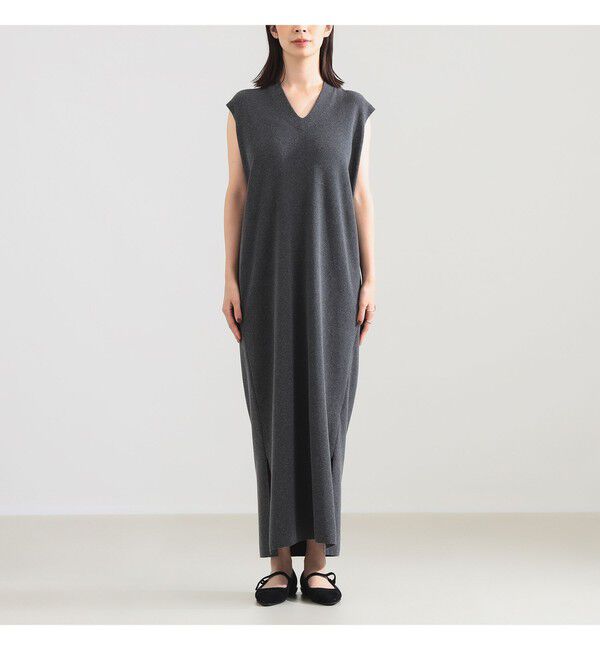 Demi-Luxe BEAMS 「AK+1 / 総針 Iライン ワンピース」|ワンピース|