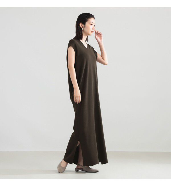 Demi-Luxe BEAMS 「AK+1 / 総針 Iライン ワンピース」|ワンピース|