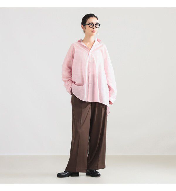Demi-Luxe BEAMS 「AK+1 / コットンボイル ストライプ シャツ」|シャツ・ブラウス|