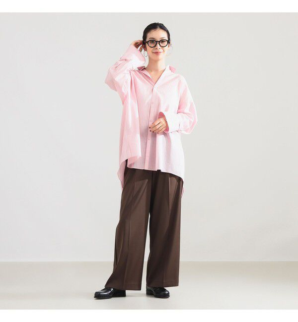 Demi-Luxe BEAMS 「AK+1 / コットンボイル ストライプ シャツ」|シャツ・ブラウス|