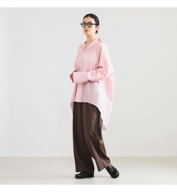 Demi-Luxe BEAMS 「AK+1 / コットンボイル ストライプ シャツ」|シャツ・ブラウス|