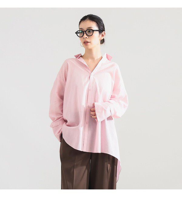 Demi-Luxe BEAMS 「AK+1 / コットンボイル ストライプ シャツ」|シャツ・ブラウス|