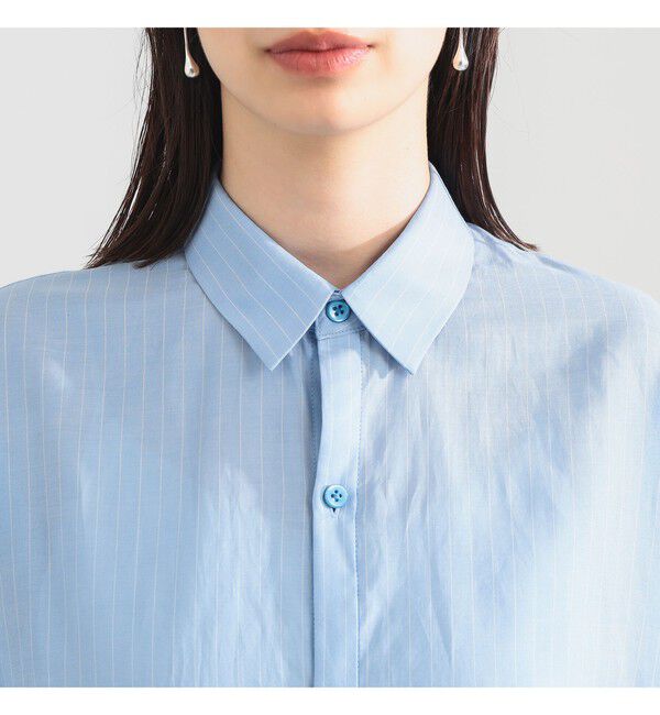 Demi-Luxe BEAMS 「AK+1 / コットンボイル ストライプ シャツ」|シャツ・ブラウス|