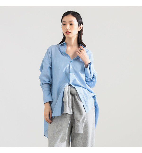 Demi-Luxe BEAMS 「AK+1 / コットンボイル ストライプ シャツ」|シャツ・ブラウス|